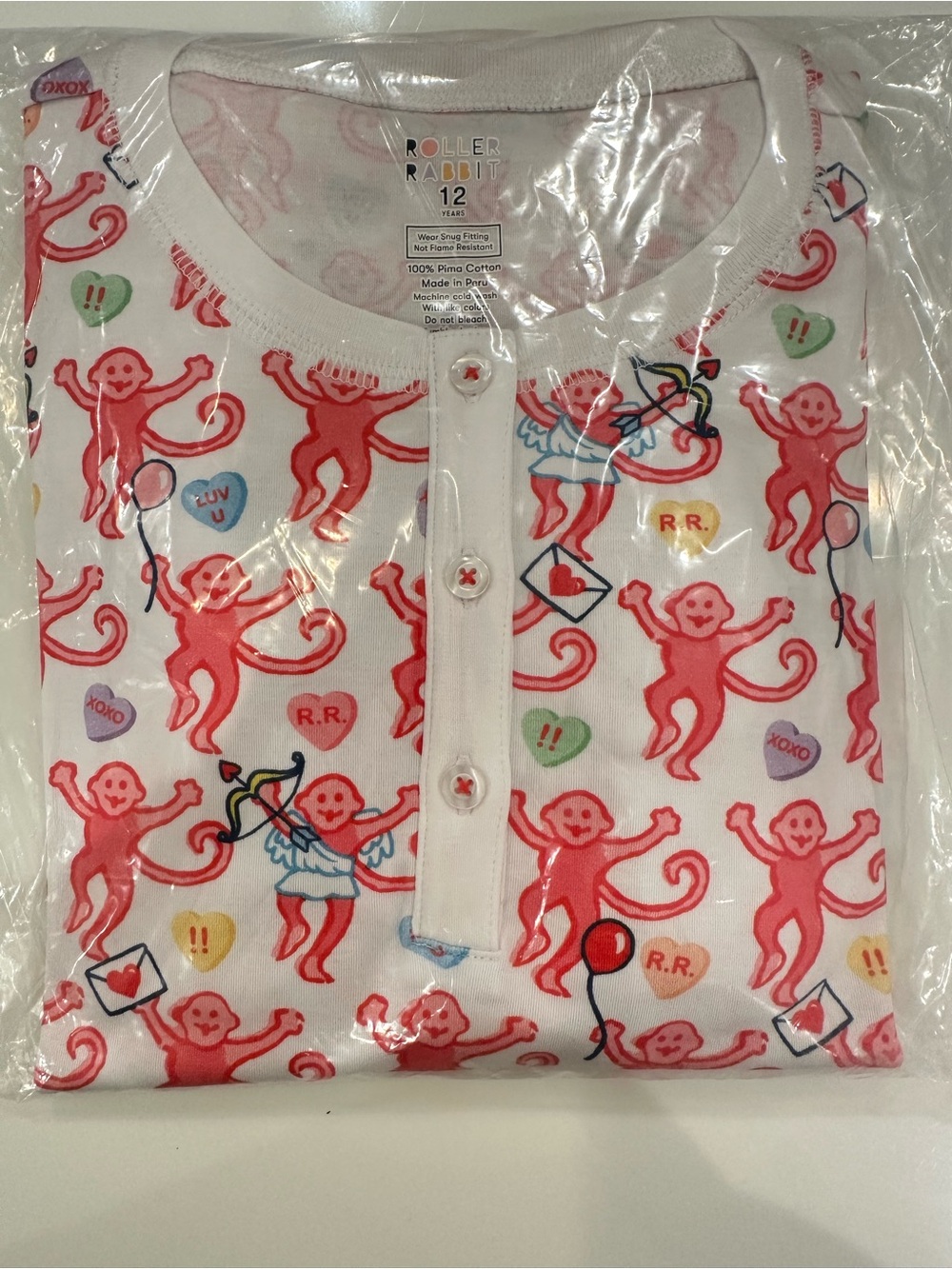 Roller Rabbit kids Be My  Monkey Pajama Set